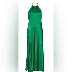 Kazia Satin Halter Dress